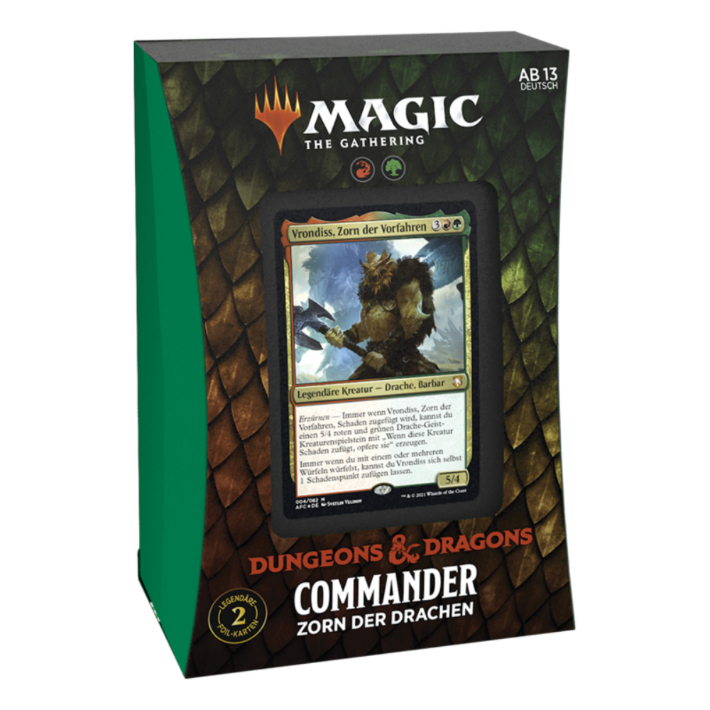 D&D Adventures in the Forgotten Realms - Commander-Deck - Zorn der Drachen - deutsch