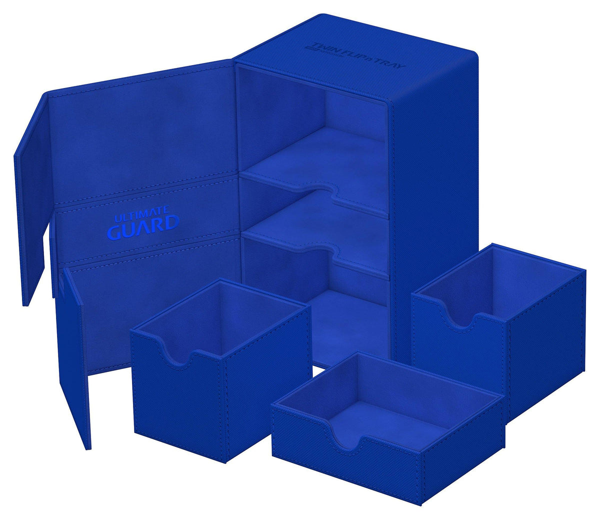 Ultimate Guard Twin Flip`n`Tray 160+ XenoSkin Monocolor Blau