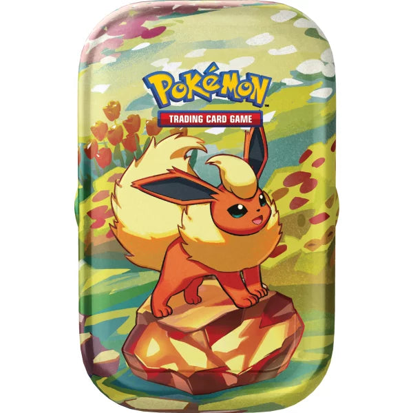 Pokémon Karmesin & Purpur Prismatische Entwicklungen Flamara Mini-Tin Deutsch