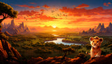 Baby Lion TCG Playmat/Spielmatte umnäht